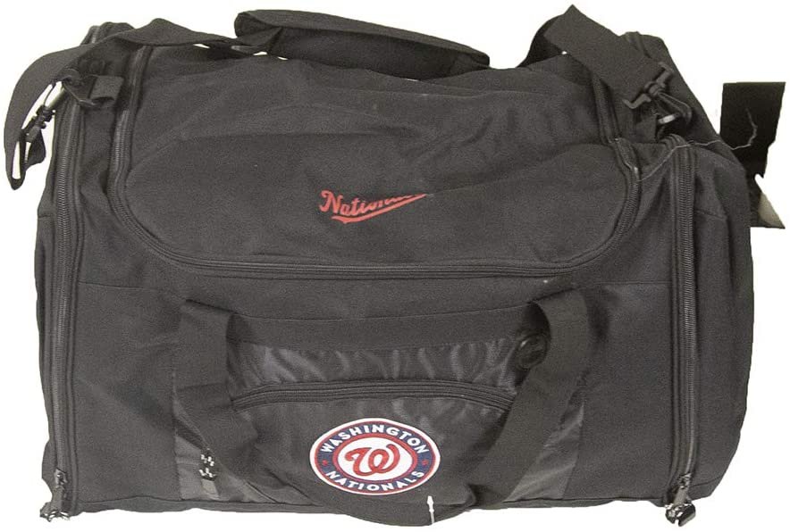 Washington Nationals Premium Duffel Bag Roadblock Design 21 Inch, Embroidered Logo 3