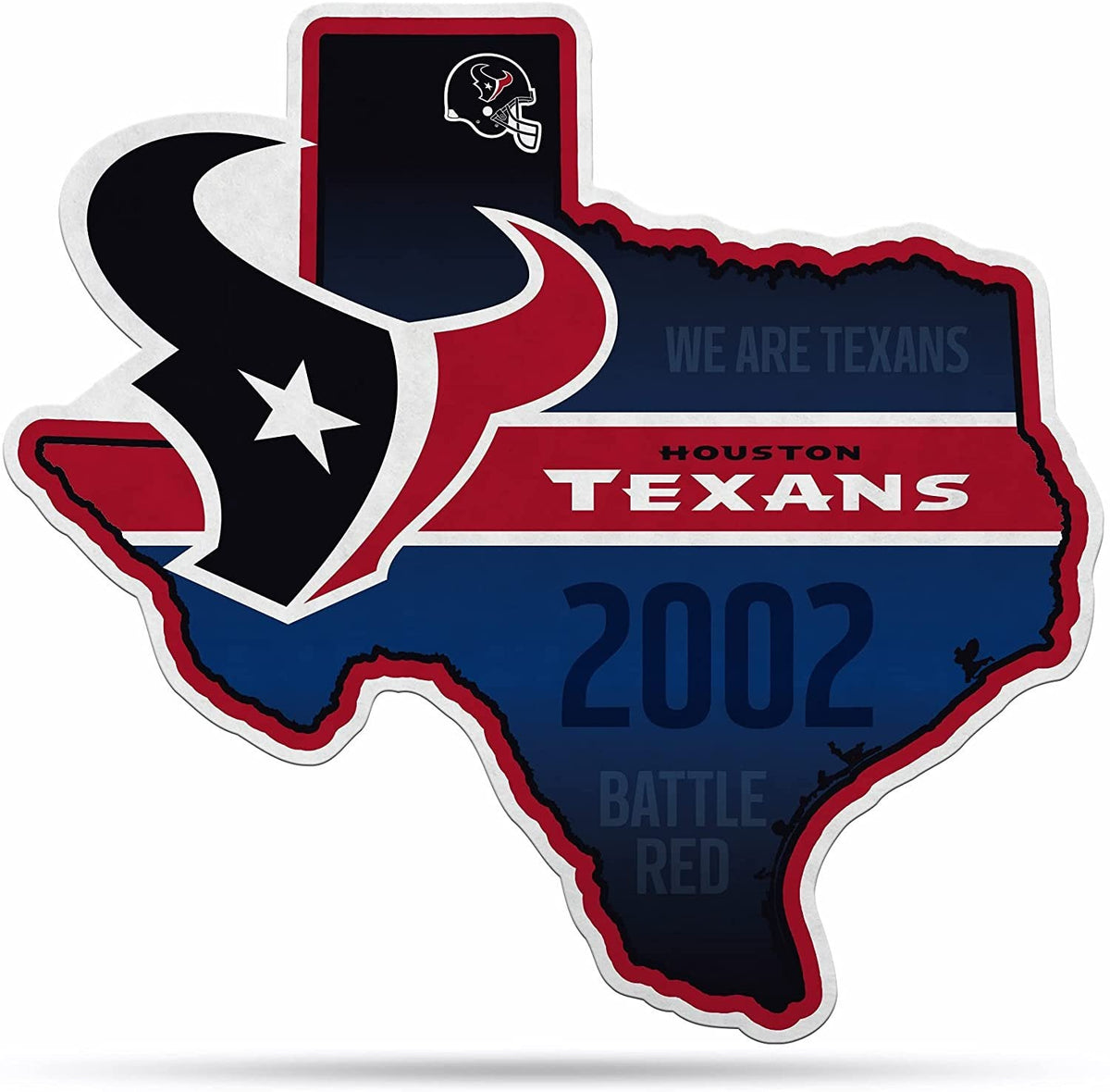 Houston Texans Pennant State Shape 18 Inch Soft Felt