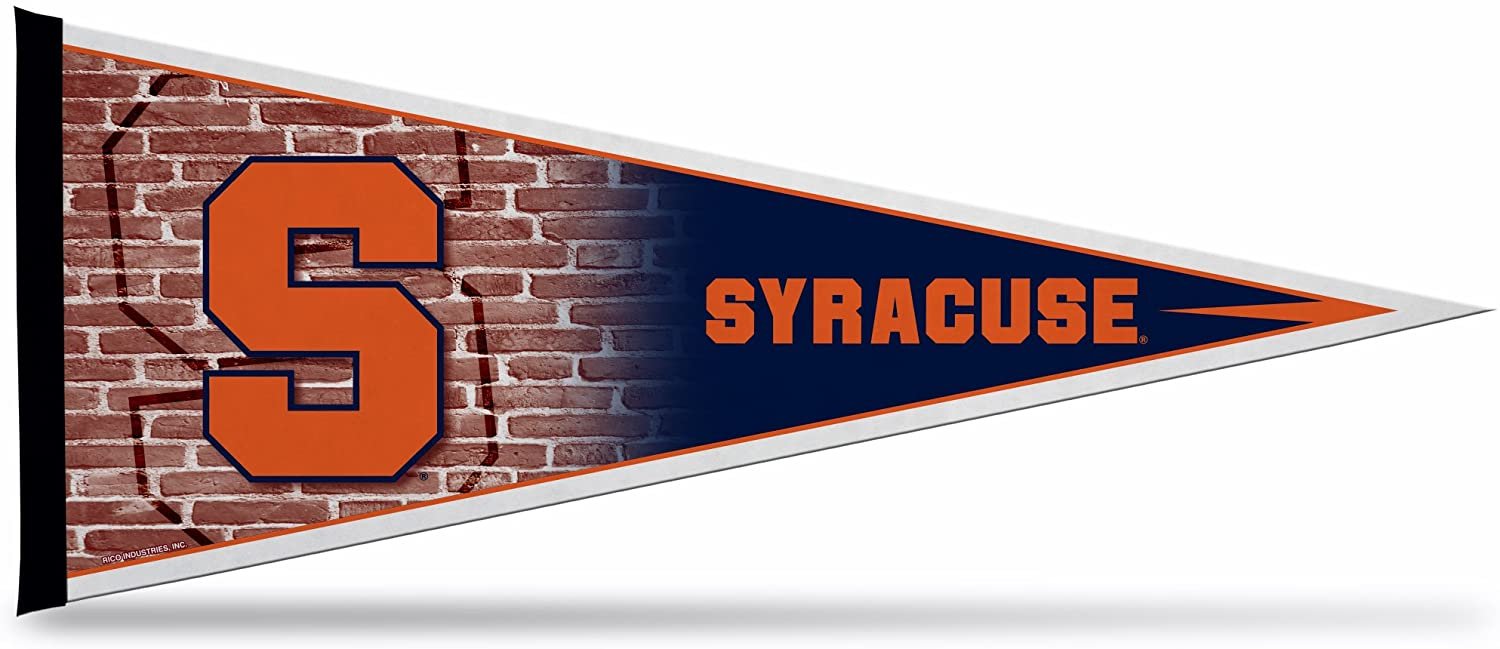 Syracuse University Orange Soft Felt Pennant, Primary Design, 12x30 Inch, Easy To Hang 1