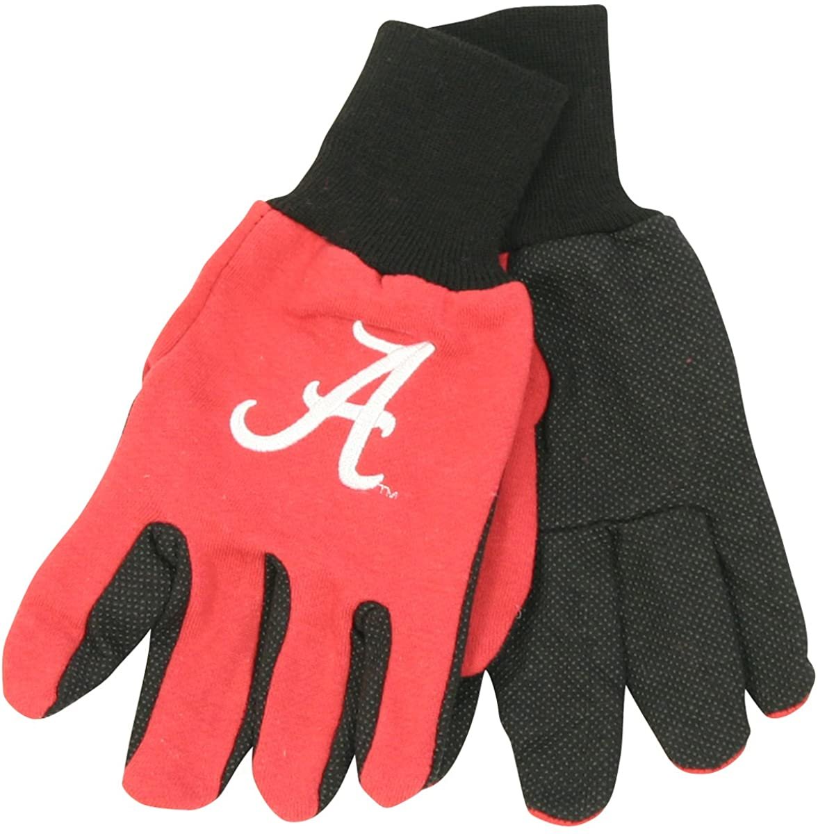 Forever Collectibles Alabama Crimson Tide Jersey 2-Tone Gloves (One Size Fits Most Ages 13+) - Red/Black