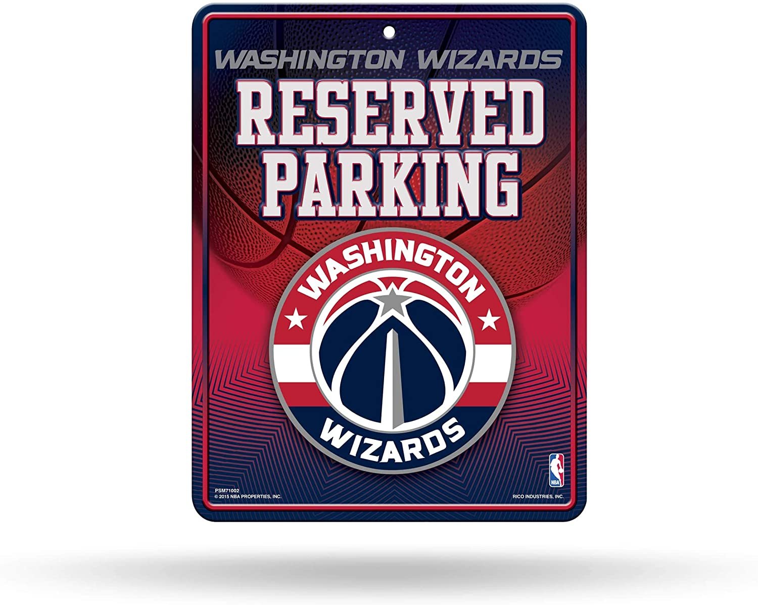 Washington Wizards 8.5-Inch by 11-Inch Metal Parking Sign Décor 1