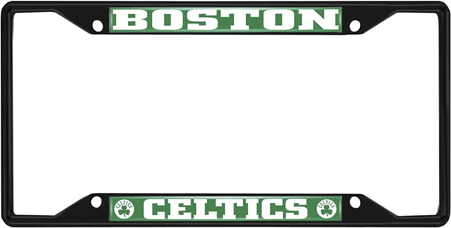 FANMATS 31326 Boston Celtics Metal License Plate Frame Black Finish