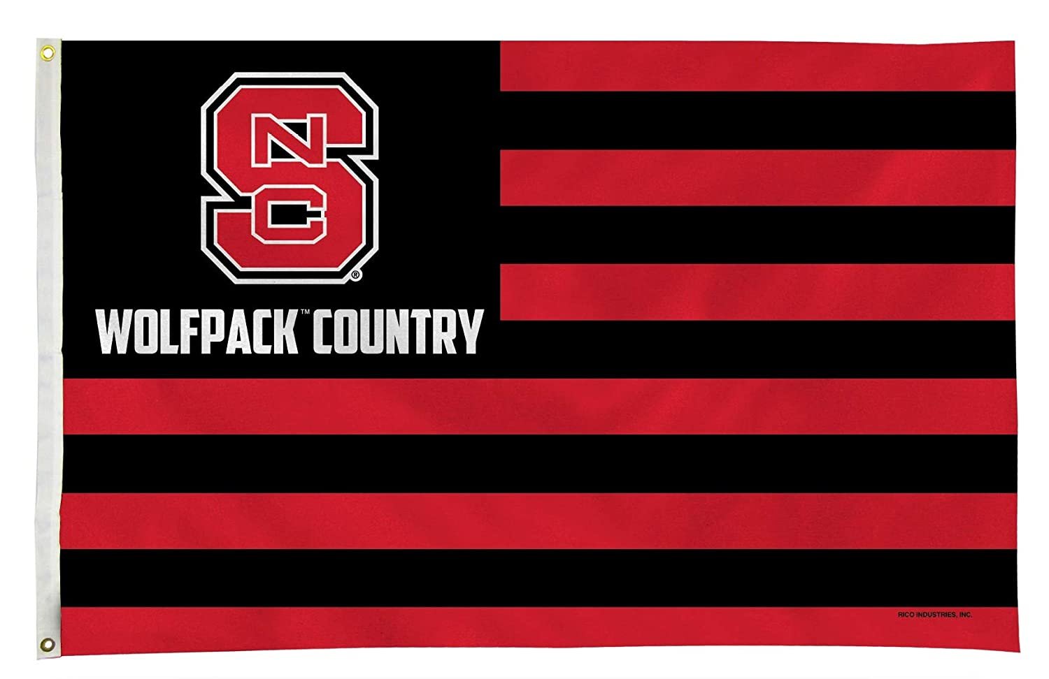 North Carolina State University Wolfpack Premium 3x5 Feet Flag Banner, Country Design, Metal Grommets, Outdoor Use, Single Sided
