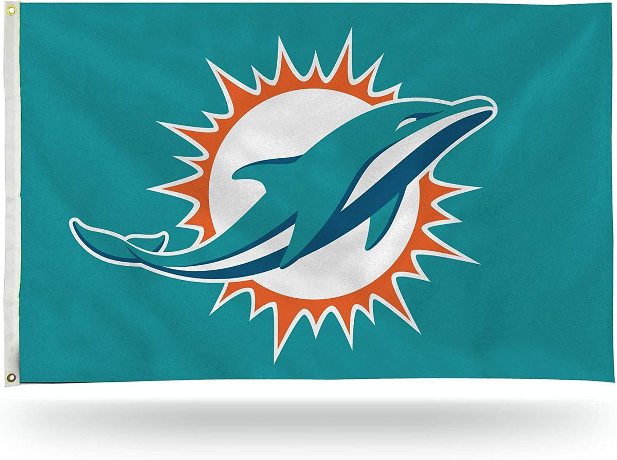 Miami Dolphins Premium 3x5 Foot Flag Banner Metal Grommets Indoor Outdoor 1
