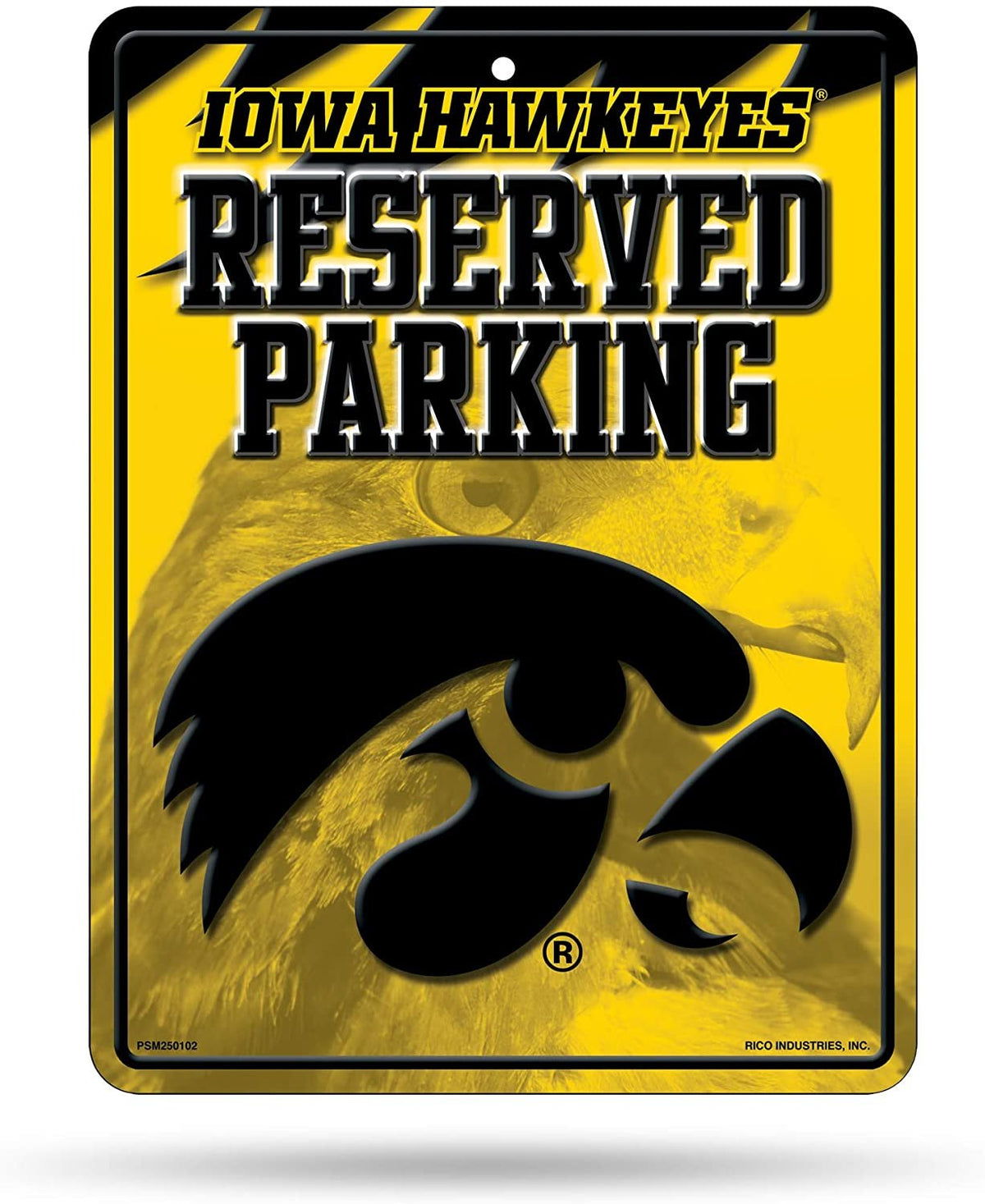 Iowa Hawkeyes Metal Parking Sign 1
