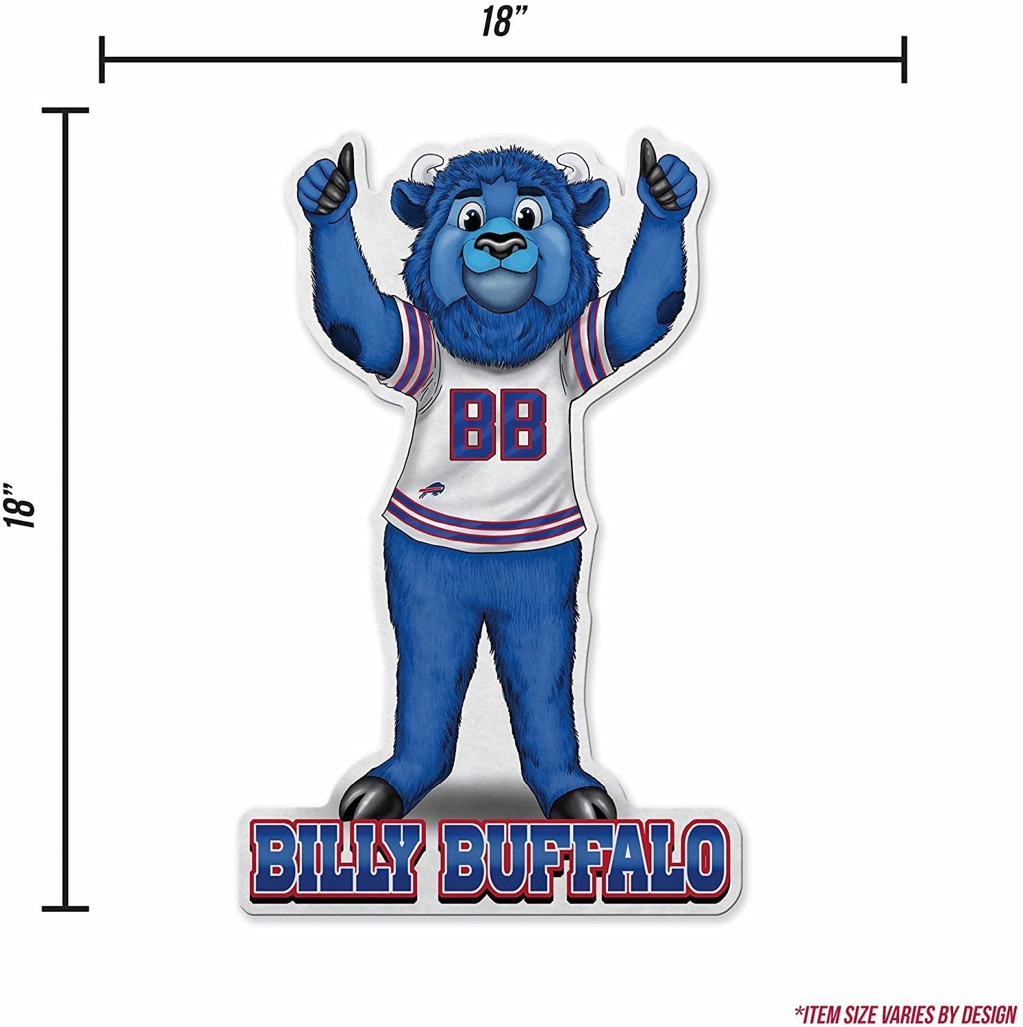 Buffalo Bills Pennant Mascot Logo 18 Inch Soft Felt 4