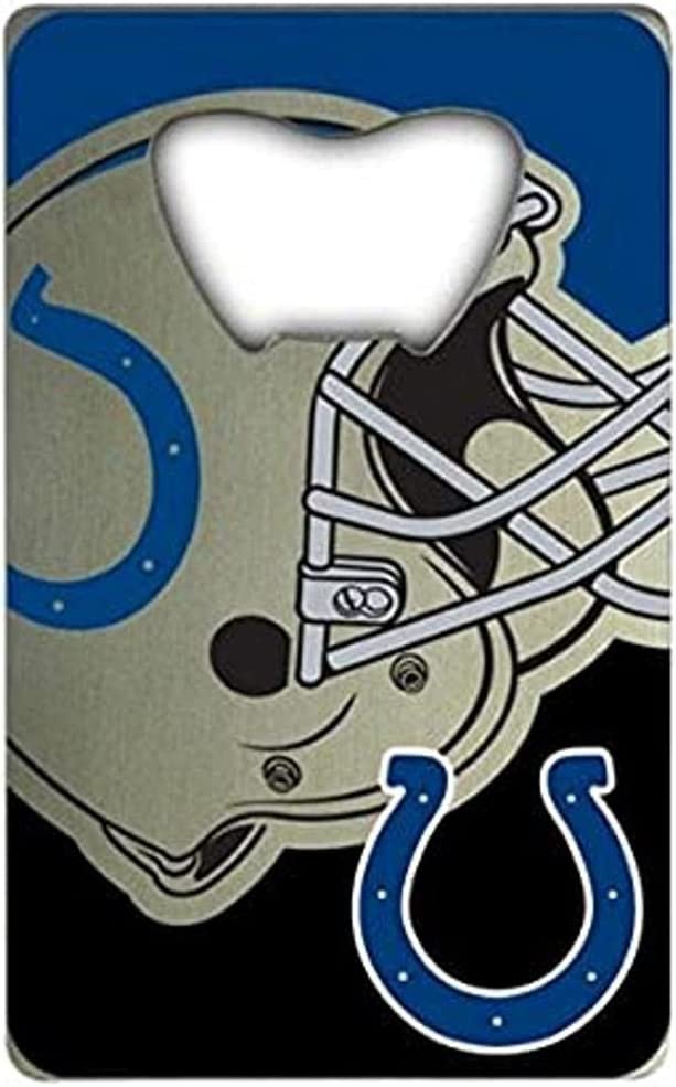 Indianapolis Colts Heavy Duty Metal Bottle Opener Credit Card Size 2 x 3.25 Inch 1