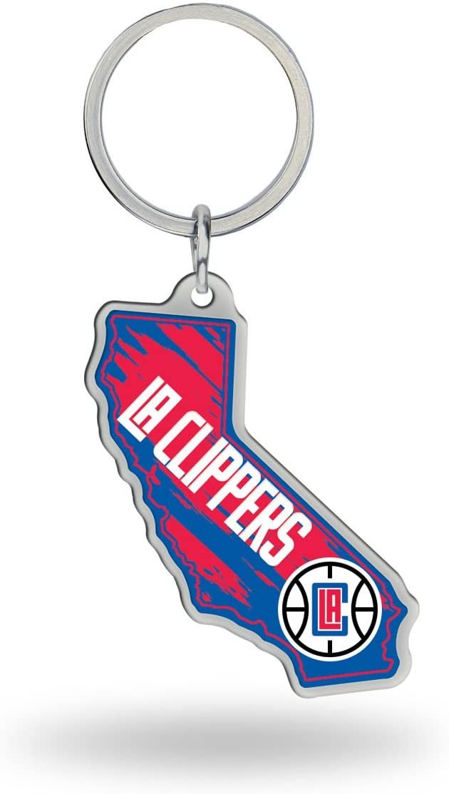 Los Angeles Clippers Metal Keychain State Shaped 1