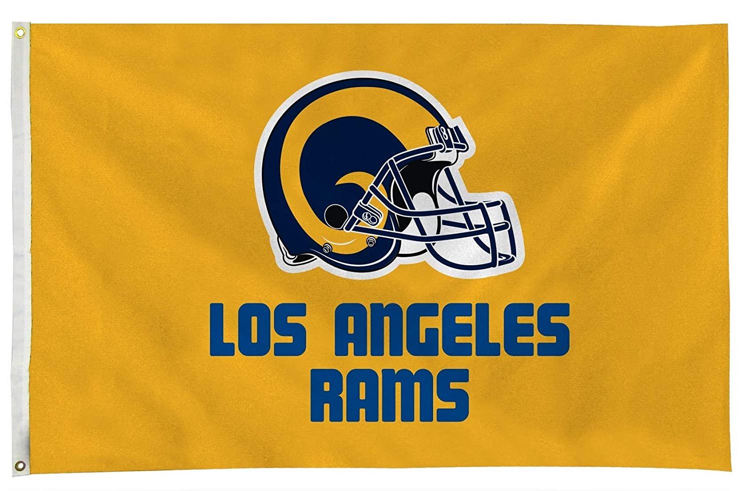 Los Angeles Rams Premium 3x5 Feet Flag Banner, Retro Helmet Logo, Metal Grommets, Outdoor Indoor, Single Sided 1