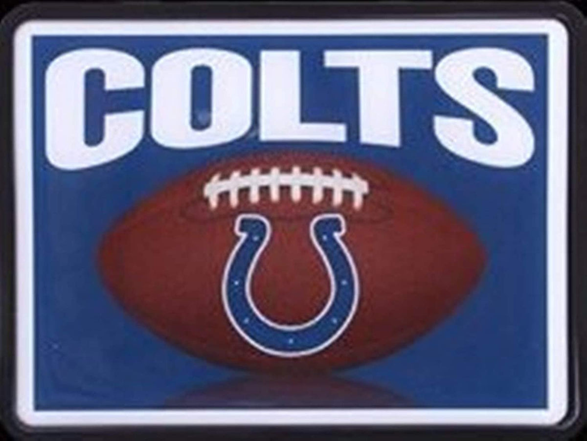 Indianapolis Colts Football Design Plastic Universal Bumper Trailer Auto Hitch Cover Football 1