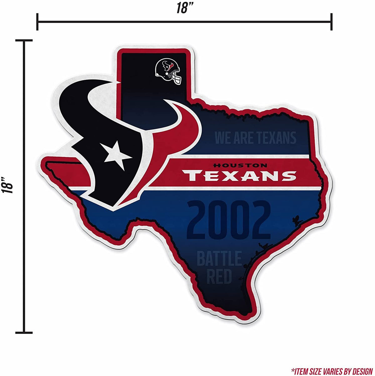Houston Texans Pennant State Shape 18 Inch Soft Felt 4