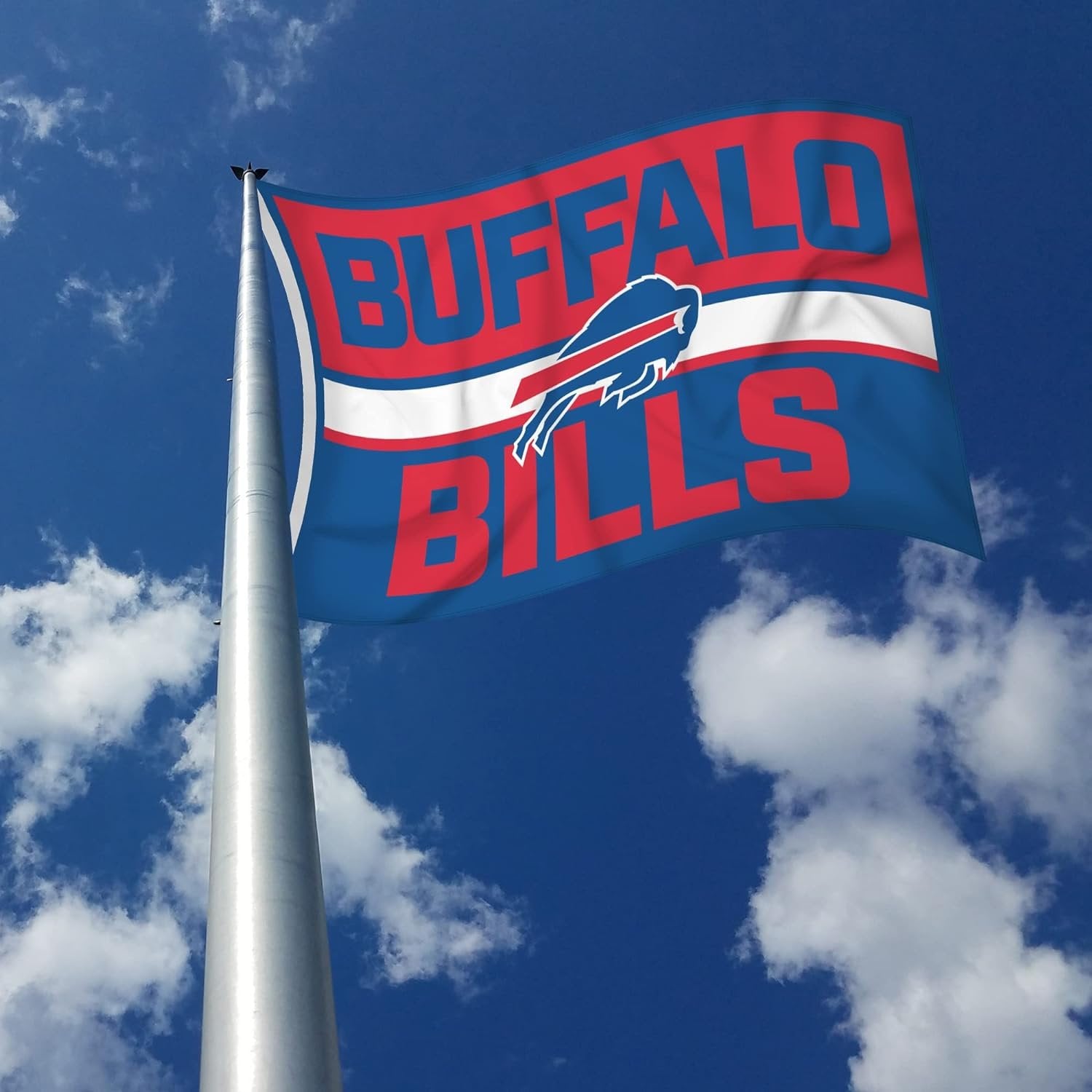 Buffalo Bills Premium 3x5 Foot Flag Banner, Bold Design, Metal Grommets, Outdoor Indoor Use, Single Sided 3