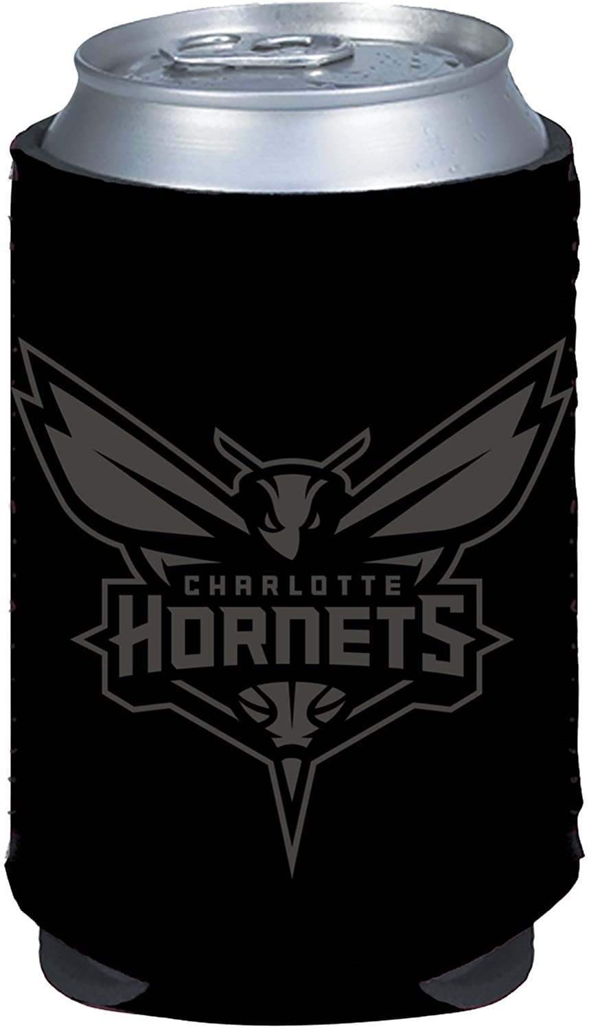 Charlotte Hornets 2-Pack Black Tonal CAN Beverage Insulator Neoprene Holder Cooler Decal Basketball