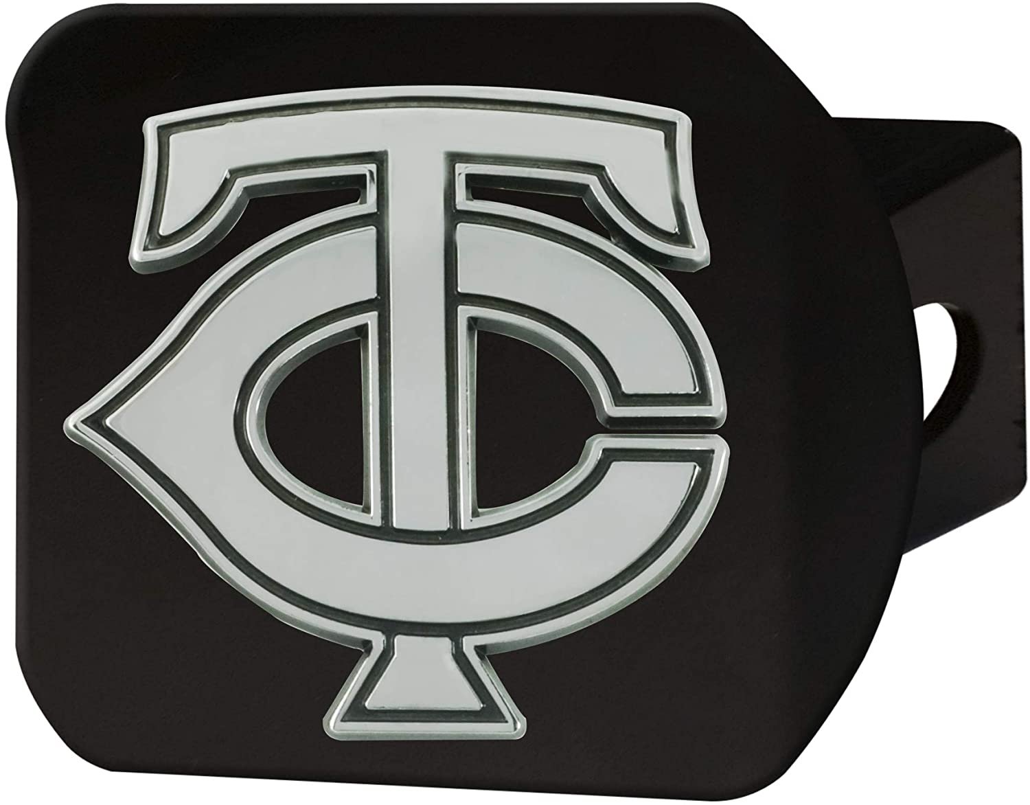 FANMATS 26638 MLB - Minnesota Twins Hitch Cover - Black