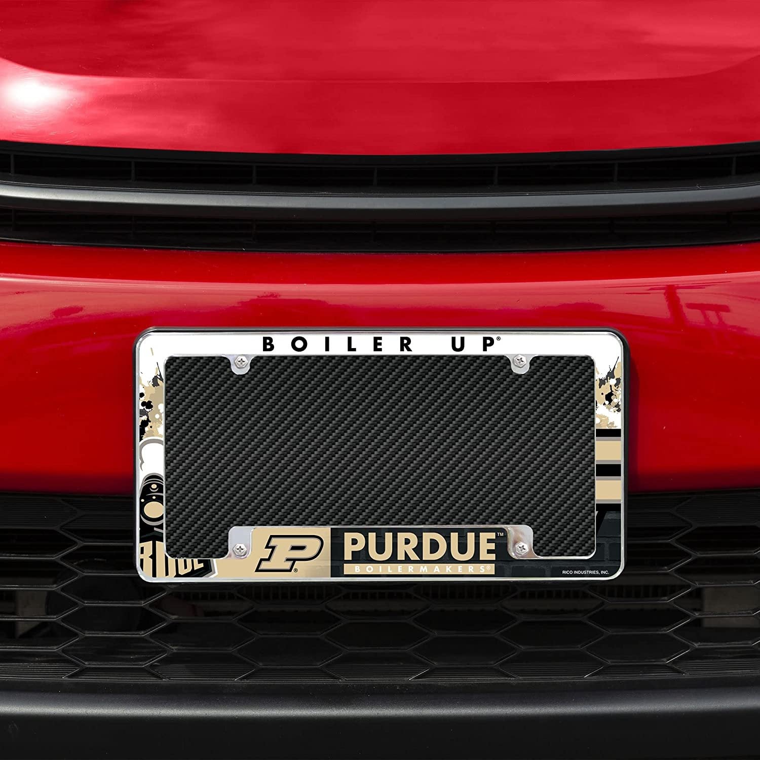 Purdue Boilermakers Metal License Plate Frame Tag Cover All Over Design University 2