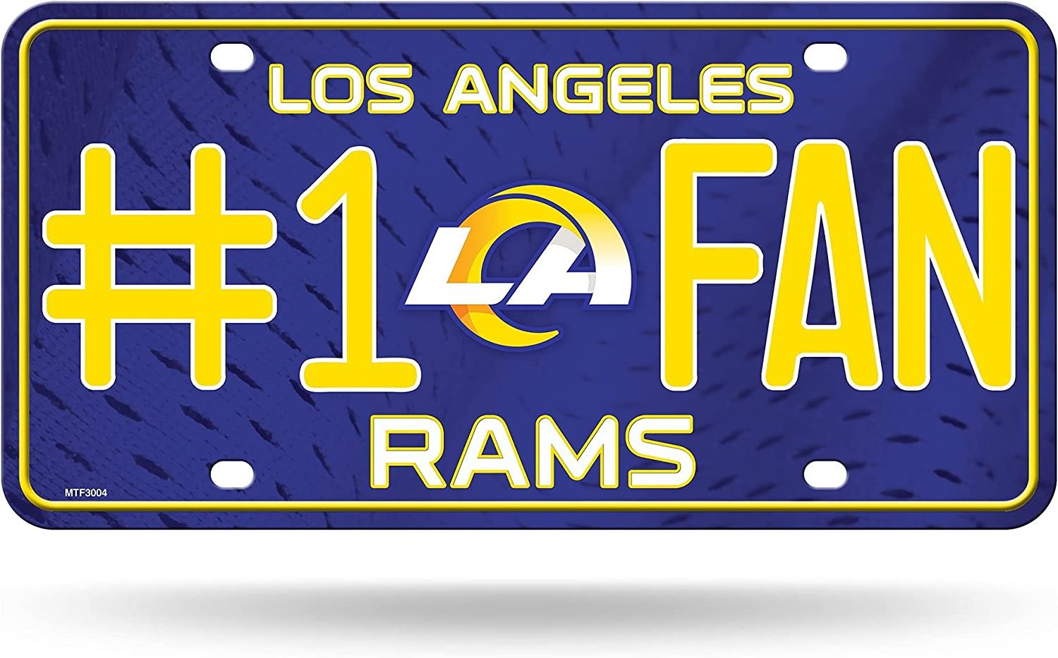 Los Angeles Rams #1 Fan Metal License Plate Tag 1