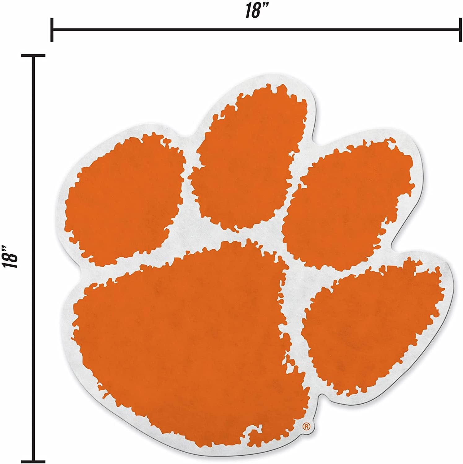 Clemson University Tigers Soft Felt Pennant, Logo Design, Shape Cut, 18 Inch, Easy To Hang 4