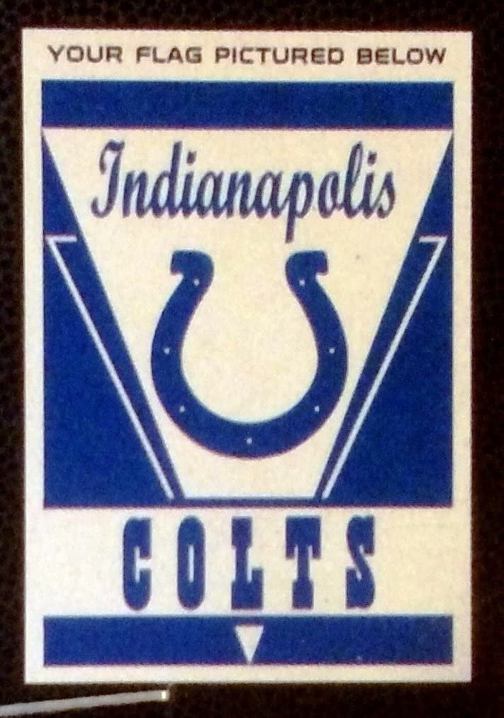 Indianapolis Colts 28x40 Inch Banner House Flag, Indoor or Outdoor Use, Single Sided