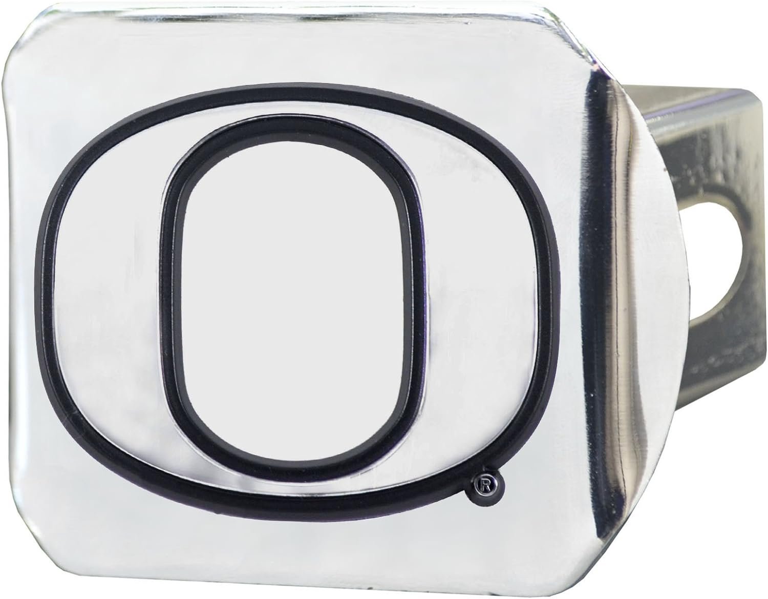 University of Oregon Ducks Hitch Cover Solid Metal with Raised Chrome Metal Emblem 2" Square Type III 1