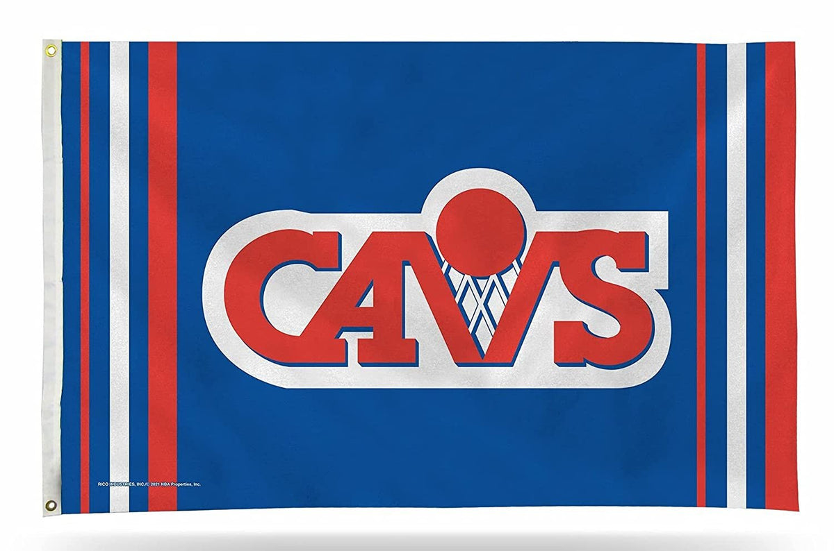 Cleveland Cavaliers Premium 3x5 Feet Flag Banner, Retro Design, Metal Grommets, Outdoor Indoor, Single Sided