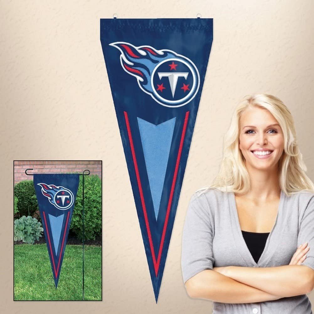 Tennessee Titans 14x34 Inch Garden Flag Banner Yard Pennant Design Embroidered Outdoor 2