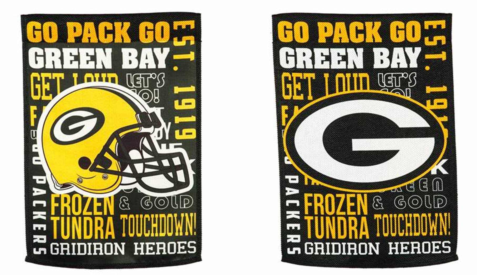 Green Bay Packers Premium Double Sided Banner Flag 28x44 Inch Fan Rules Design Indoor Outdoor 1