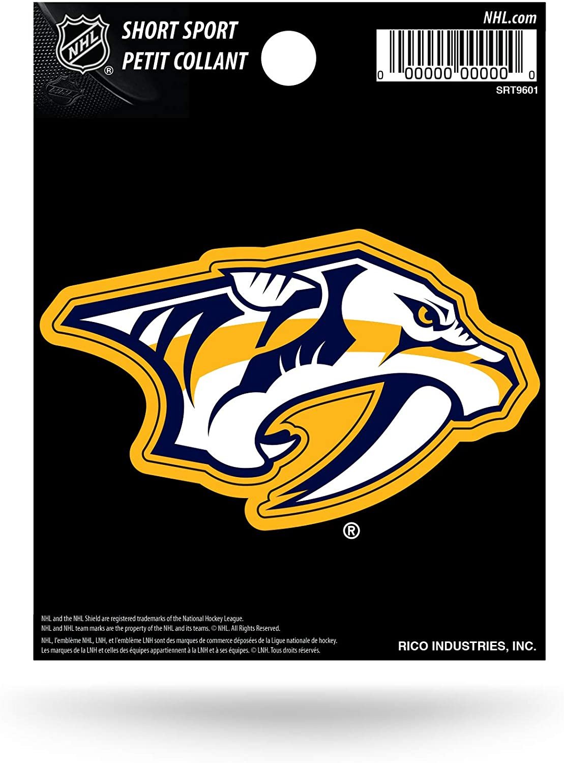 Nashville Predators 3" Short Sport Decal