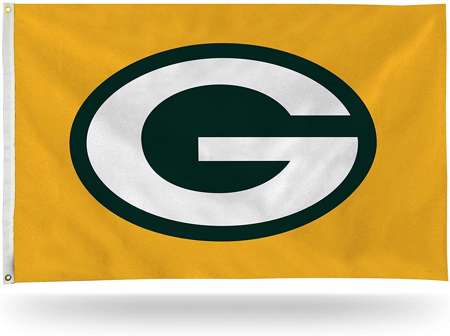 Green Bay Packers Premium 3x5 Feet Flag Banner Yellow Background Metal Grommets Outdoor 1