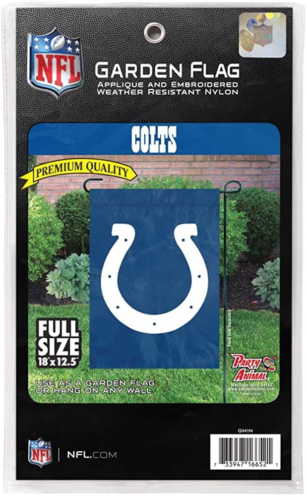 Indianapolis Colts Premium Garden Flag Banner, Embroidered, 13x18 Inch 4