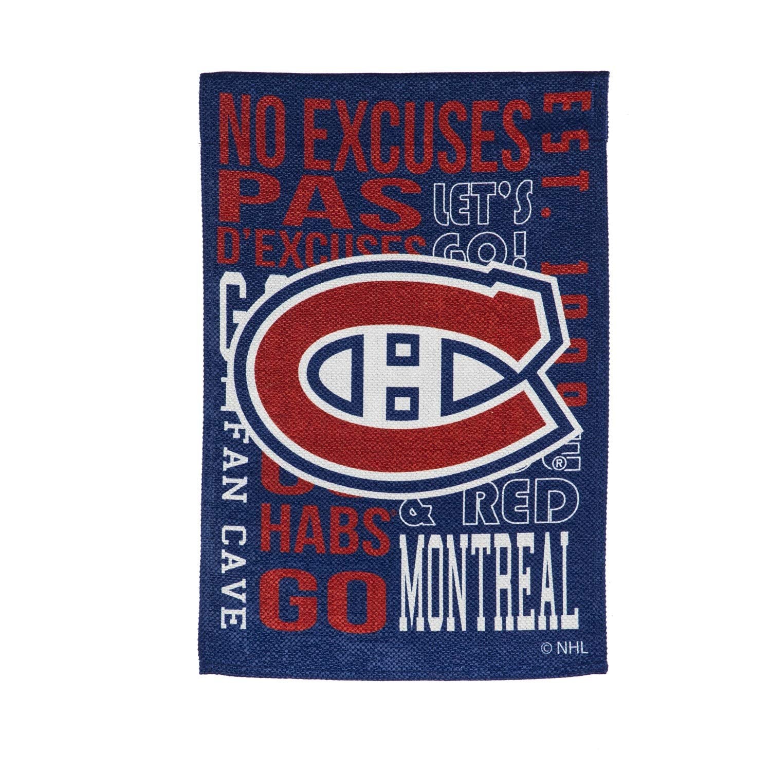 Montreal Canadiens Premium Double Sided Banner House Flag, Fan Rules Design, 28x44 Inch 3