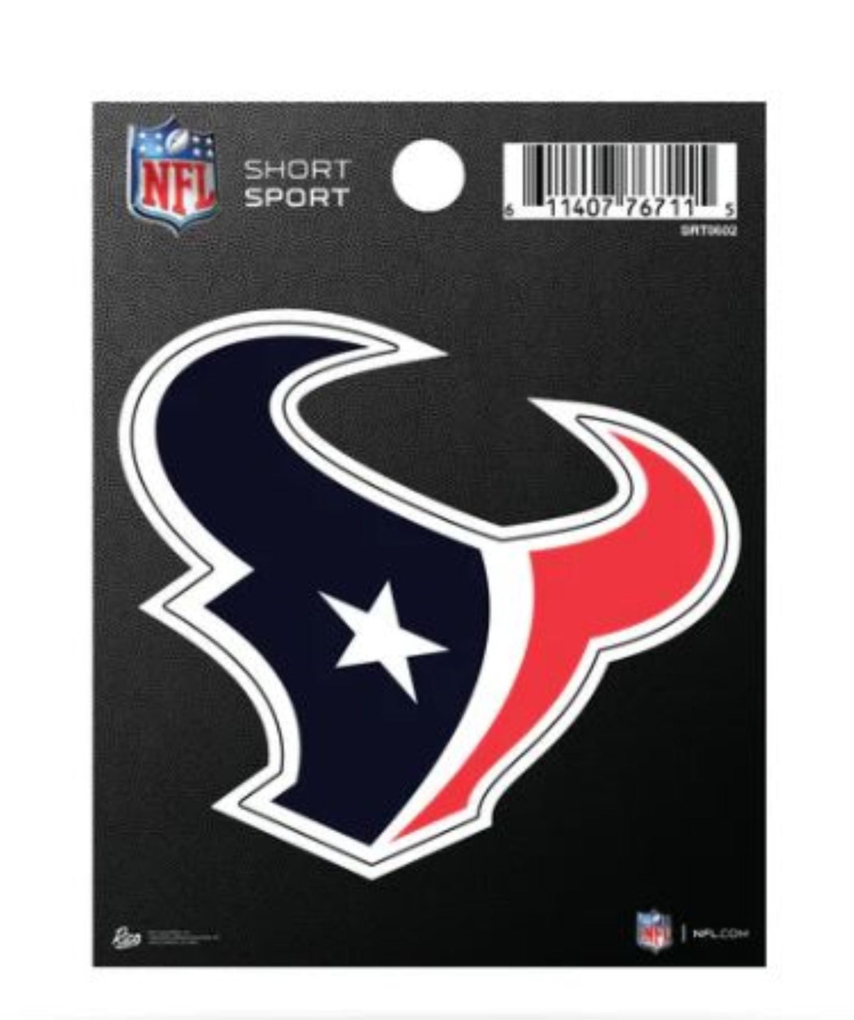 Rico Industries NFL Football Houston Texans 3.75" x 4.75" Die Cut Team Logo Short Sport Decal 8