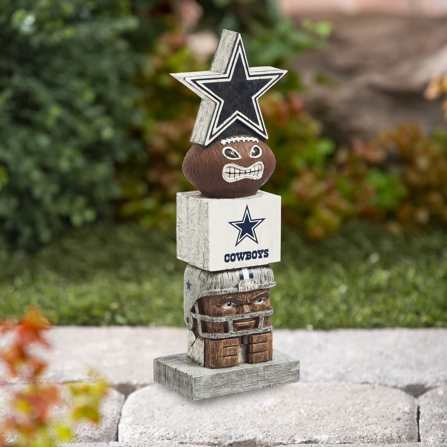 Dallas Cowboys 16 Inch Tiki Totem Garden Statue Resin Outdoor Decoration 6