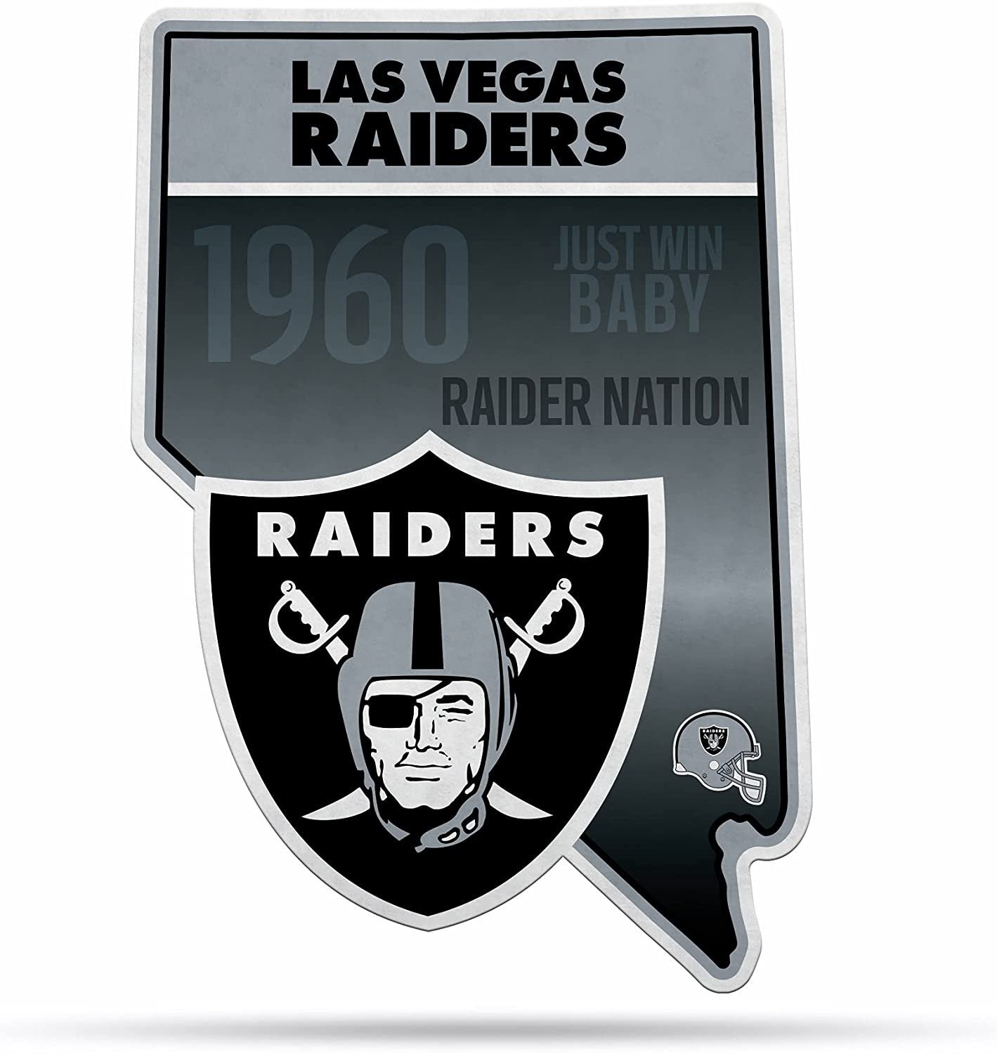 Las Vegas Raiders Pennant State Shape 18 Inch Soft Felt 1