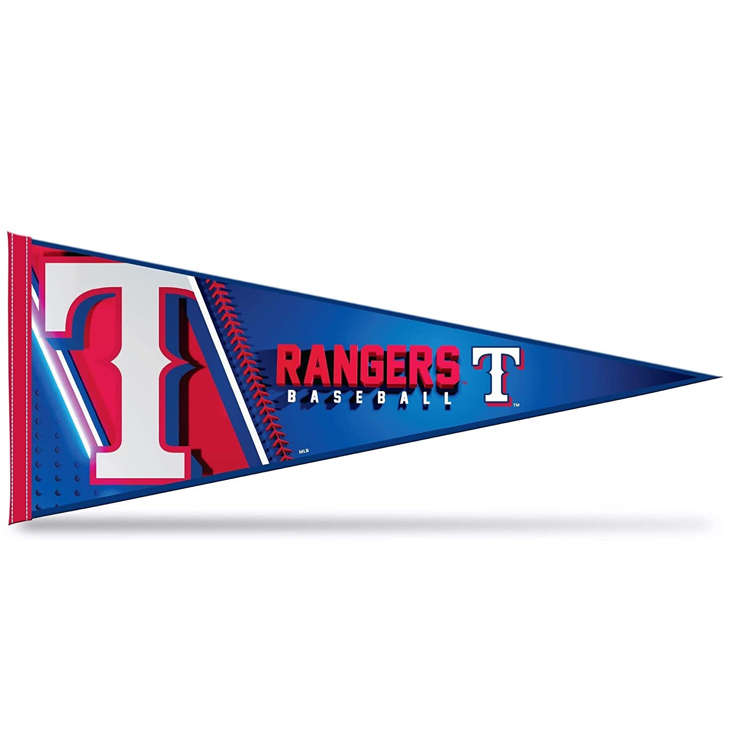 Texas Rangers Soft Felt Pennant, Primary Design, 12x30 Inch, Easy To Hang 1