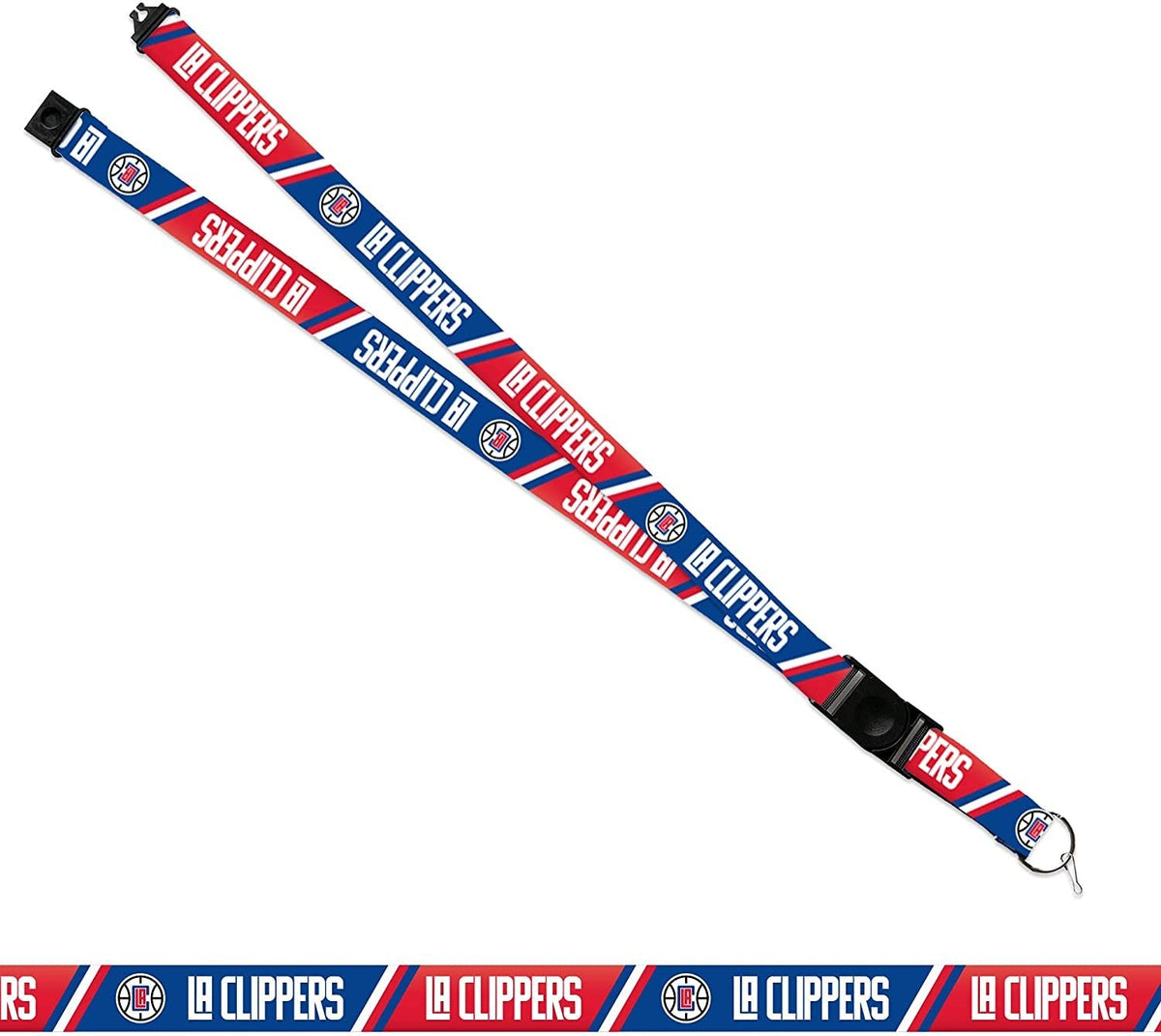 Los Angeles Clippers Premium Lanyard Keychain 18 Inch Button Clip Safety Breakaway 2