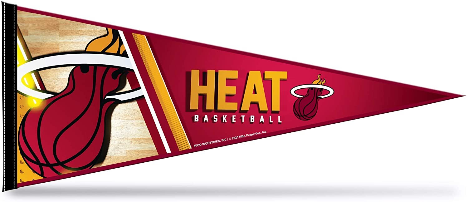 Miami Heat Pennant 12x30 Inch Soft Felt 1