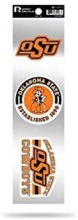 Oklahoma State Cowboys 3 Piece Retro Spirit Decals Premium Throwback Stickers 1