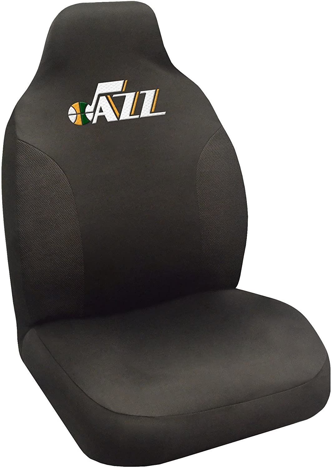FANMATS NBA Utah Jazz Polyester Seat Cover, black, 20"x48"