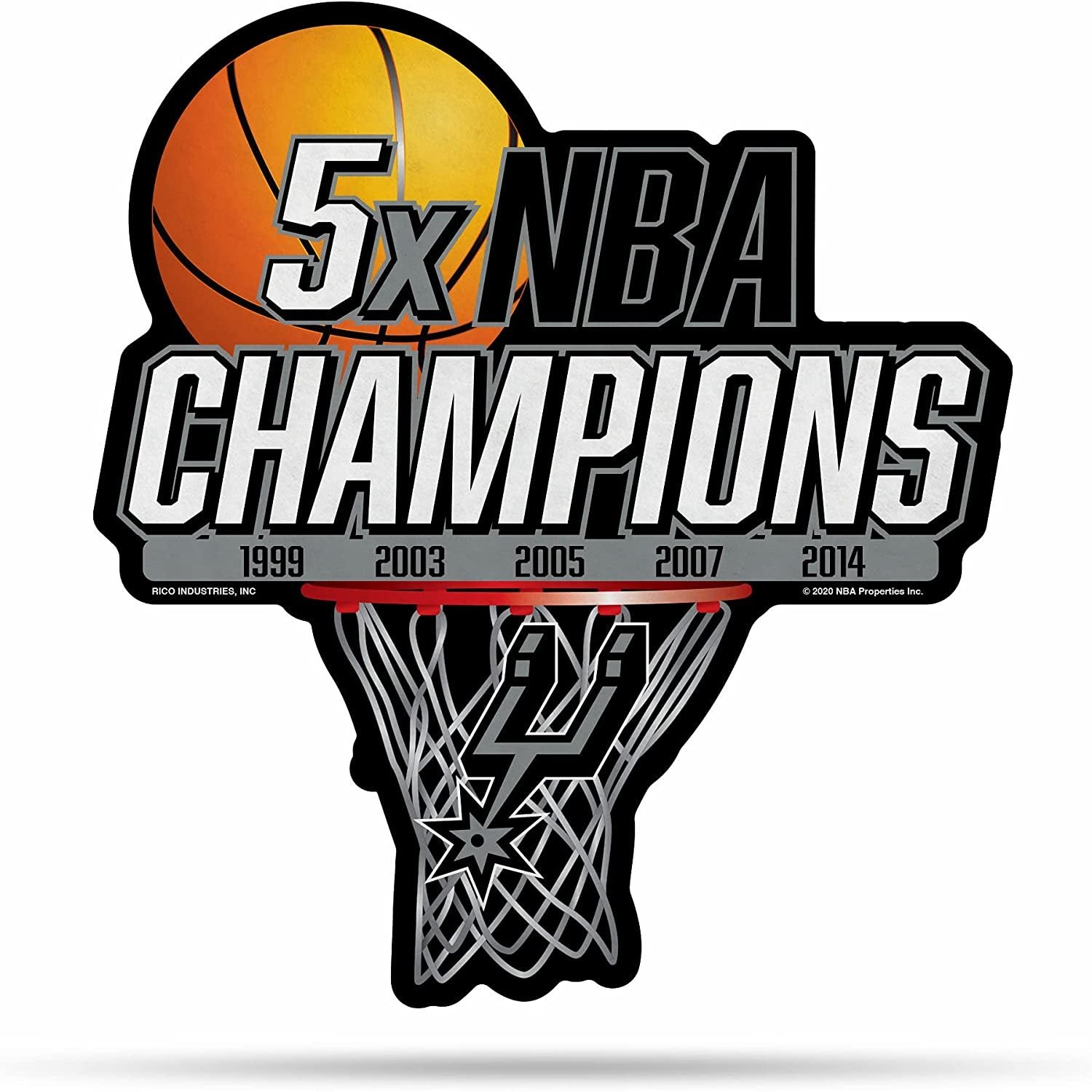 San Antonio Spurs Soft Felt Pennant, State Design, Shape Cut, 18 Inch, Easy To Hang 1