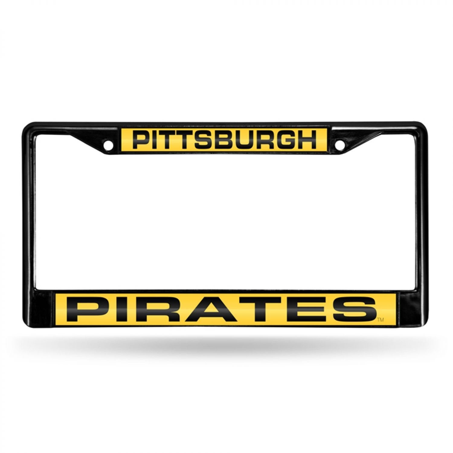 Rico Pittsburgh Pirates MLB Black Metal Laser Cut License Plate Frame