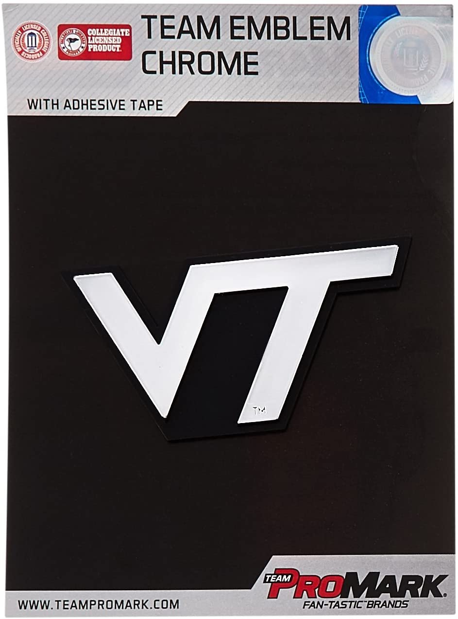 Virginia Tech Hokies Chrome Automobile Emblem University of