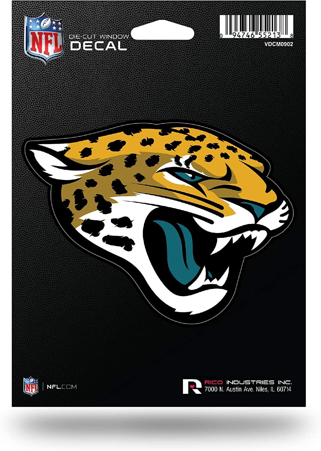 Jacksonville Jaguars 5 Inch Die Cut Decal Sticker Full Adhesive Backing 1