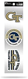 Georgia Tech Yellow Jackets 3 Piece Retro Spirit Decals Premium Throwback Stickers