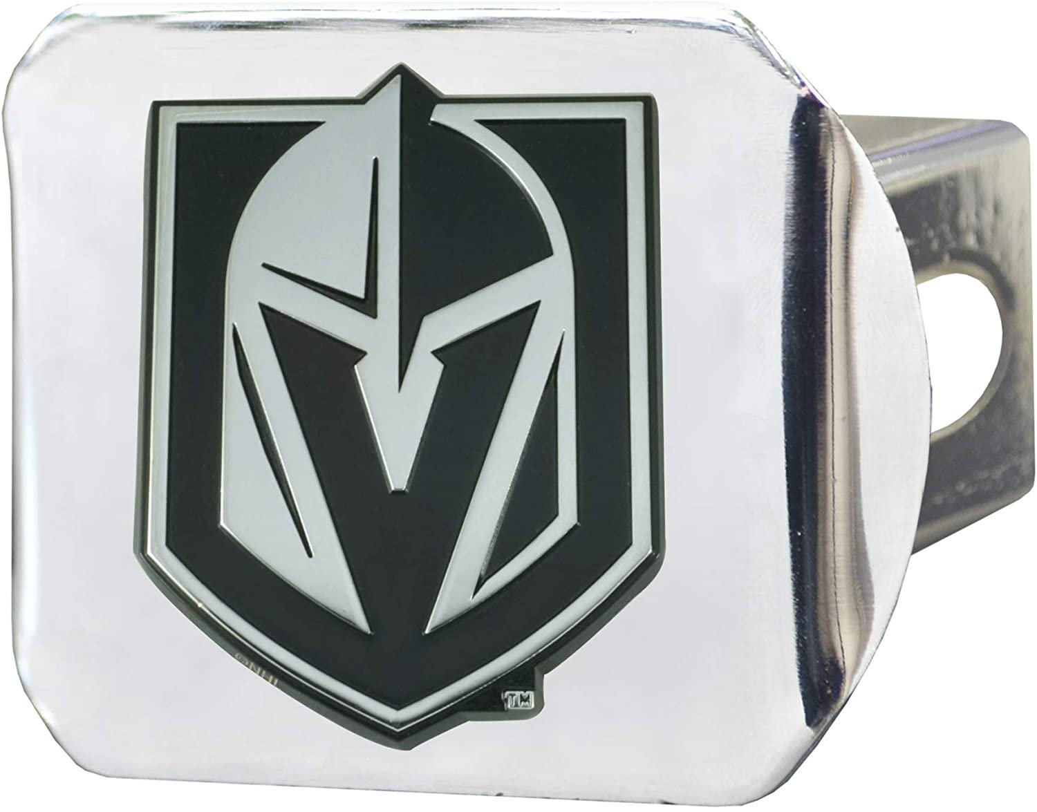 Vegas Golden Knights Hitch Cover Solid Metal with Raised Chrome Metal Emblem 2" Square Type III