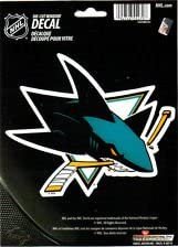 San Jose Sharks 5 Inch Die Cut Flat Vinyl Decal Sticker Adhesive Backing