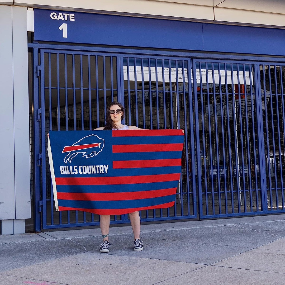 Buffalo Bills 3x5 Feet Flag Banner with Metal Grommets, Country Design, Outdoor Use 5