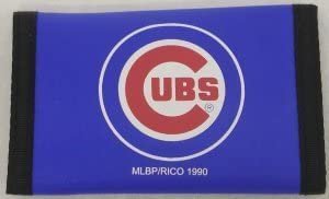 Chicago Cubs Deluxe Nylon Trifold Wallet with Hook & Loop Closure 1