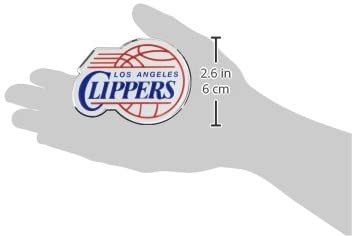 Los Angeles Clippers Premium Aluminum Metal Raised Auto Emblem, Primary Logo, Color Embossed, Full Adhesive Backing 2