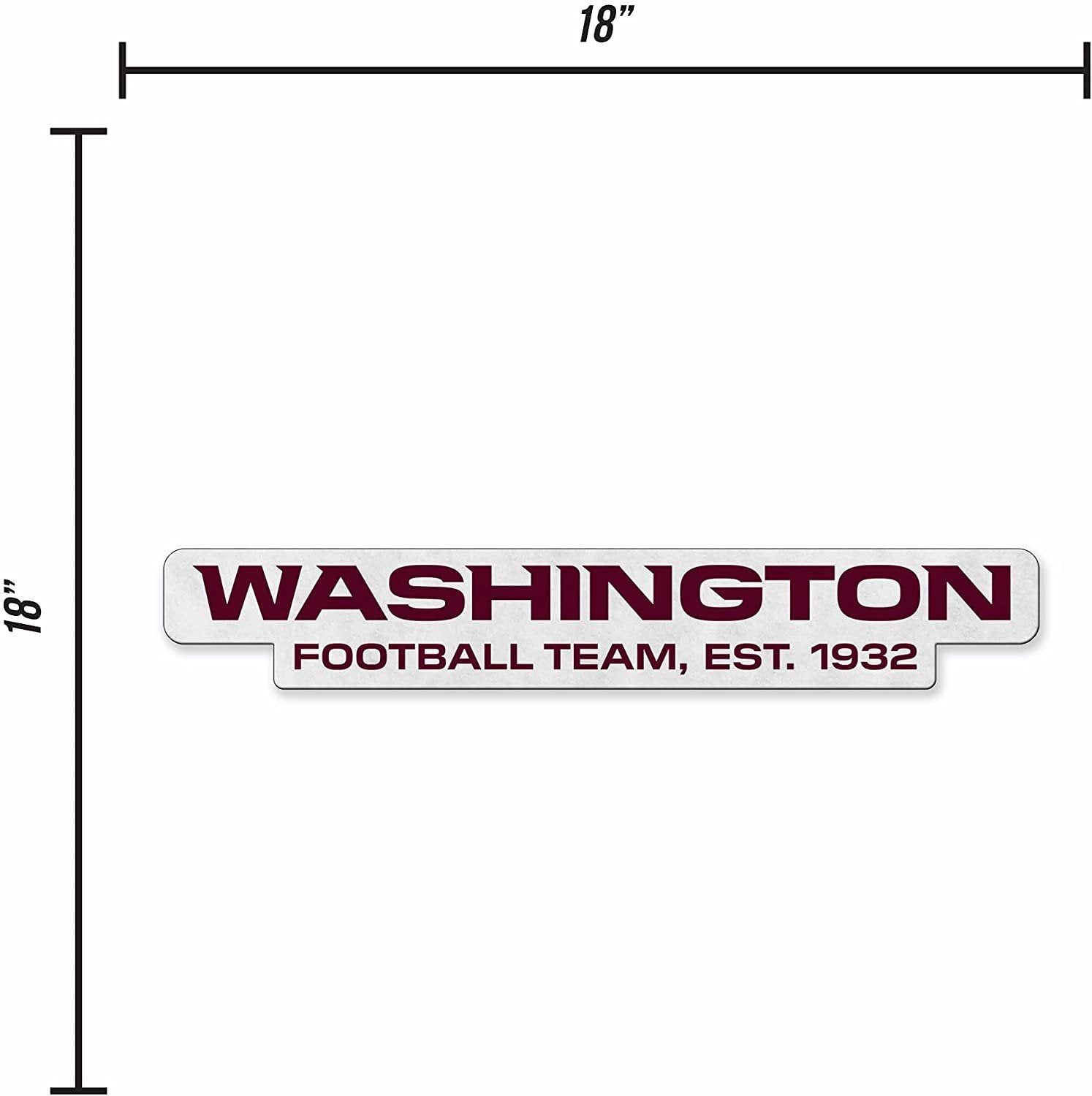 Washington Commanders Football Team Soft Felt Pennant, Logo Design, Shape Cut, 18 Inch, Easy To Hang 4