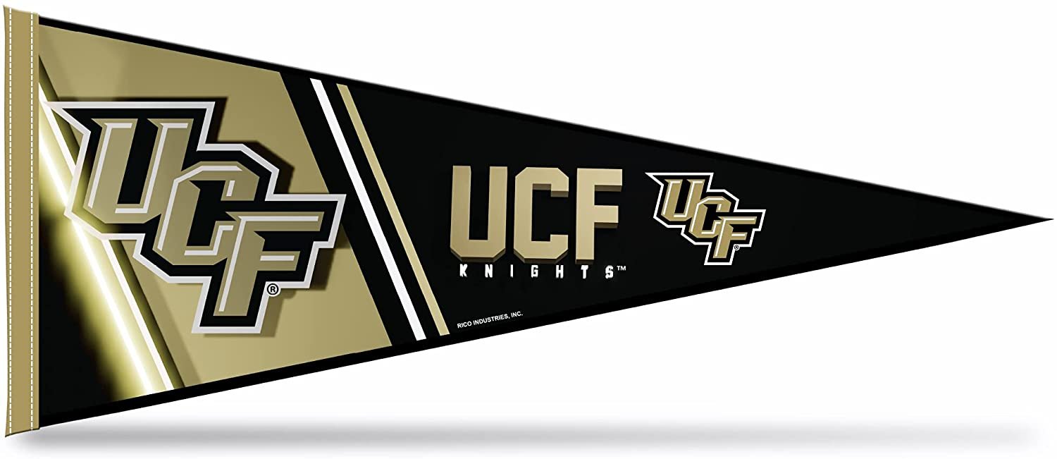 University of Central Florida UCF Knights Soft Felt Pennant, Primary Design, 12x30 Inch, Easy To Hang